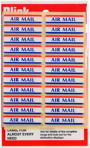 Blick 8 x 38 mm Airmail design: Label Pack (88