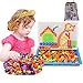 Produktbild Steckspielzeug Mosaik Steckspiel Kinder Pädagogisches Kinderspielzeug Kreatives Spielzeug Jungen Mädchen Steckmosaik Steckbausteine 592 Stücke Bausteine Kinder Lernspielzeug für Geschenk
