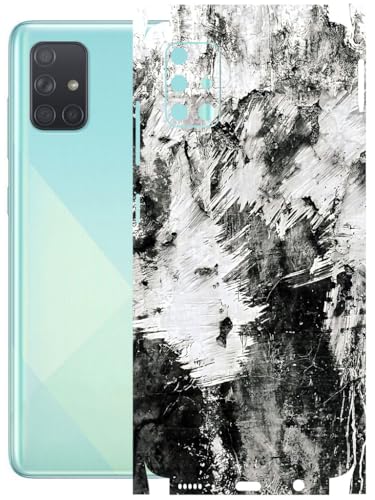 Image of AtOdds - Full Body Back Screen Guard Protector Film - Lamination Wrap Skin Sticker Compatible with Samsung Galaxy A51 | Scratchproof Matte Finish (Messed)