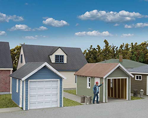 Walthers HO Scale Model Kit - Single-Car Garage pkg(2)