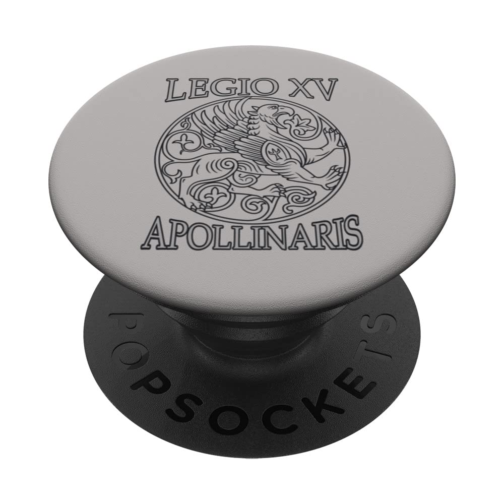 Legio XV Apollinaris Roman Legion Empire Pedites Legionary PopSockets Swappable PopGrip, Black