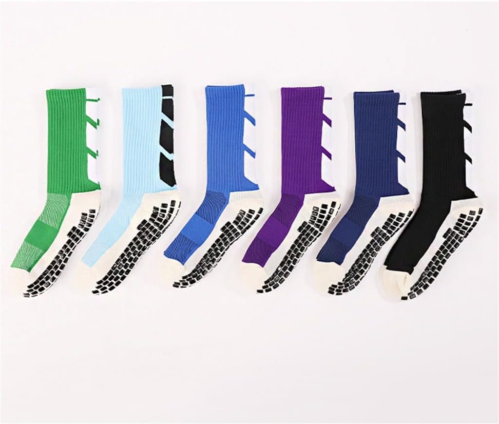 JSEIAJB Adult Youth Football Socks Medium Length Towel Bottom Thickened Silicone Football Socks