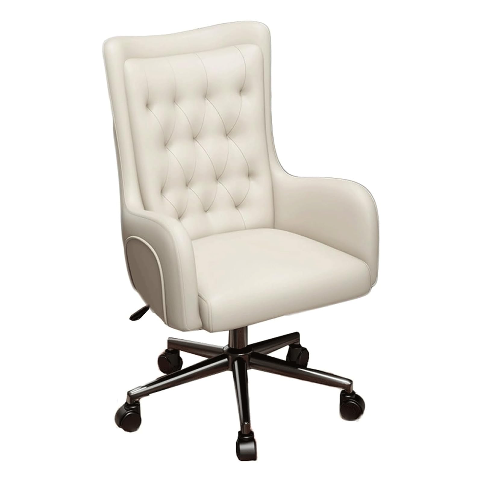 HNYJVZEVG Executive Chairs Home Office Chair,Ergonomic Computer Chair Rotating and Lifting Task Chair with Swivel Wheels Ergonomic Chair(Wei�)