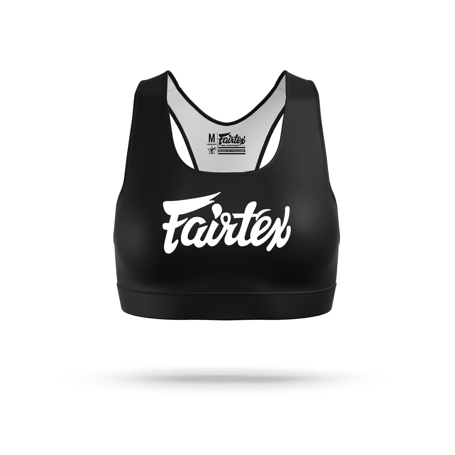 Fairtex High Impact Sports Bra (UK, Alpha, M, Regular, Regular, Black/White)