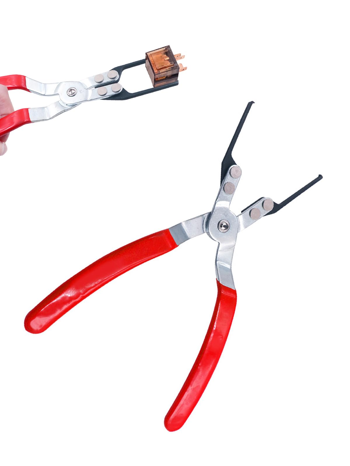 LYHMHAMY リレープライヤー リレー引き抜きペンチ 最大開口100mm ヒューズリムーバー 耐摩耗性 簡単に取り外し 車用修理ツール