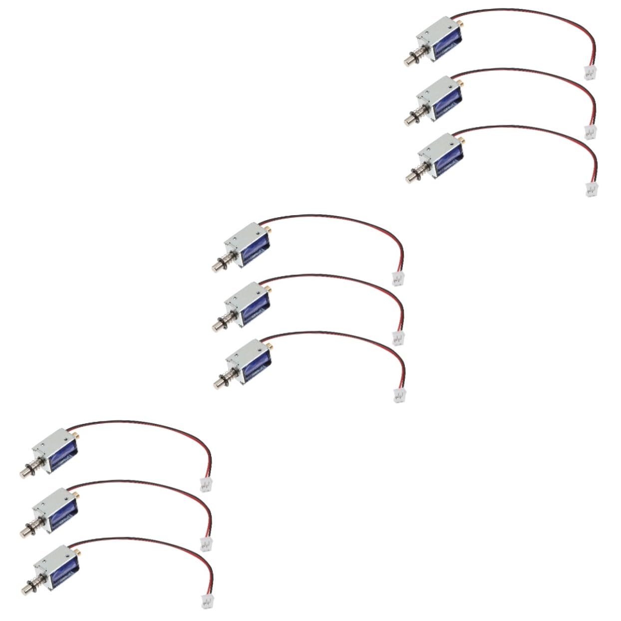 Cabilock 3 Set Elettromagnete Solenoide Lineare Mini Push Pull Con Telaio Aperto Attuatori Elettrici Per Applicazioni Pratiche E Basso Consumo 3 Pezzi*3