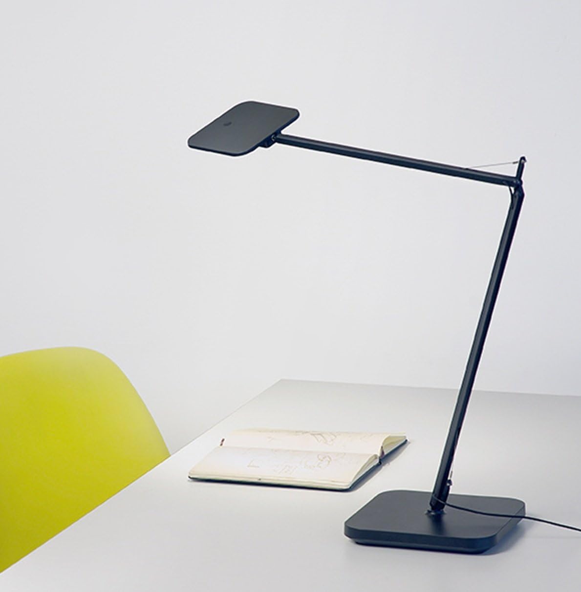 Unilux LED Schreibtischlampe Magic, mit Bewegungssensor und Soft Touch Dimmer, schwarz