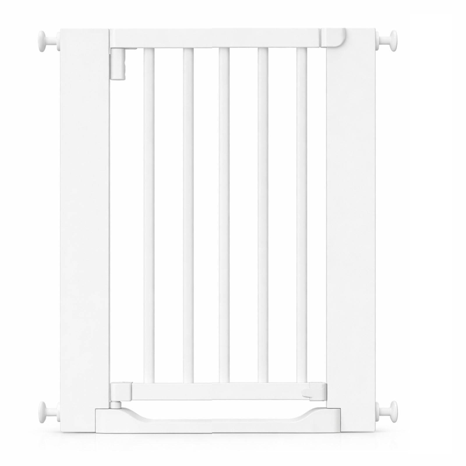 Safetots Wooden Heritage Flat Step Gate, White, 105Cm - 113Cm - White / 71.0Cm