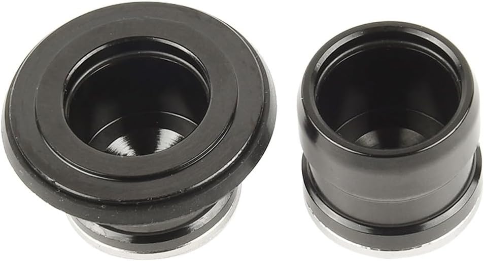 Thru Axle Converter End Cap Quick Release Adapter for Bike Hub Aluminum Alloy Black Color M9 to 15mm Front M10 to 12mm Rear 12S x 135mm