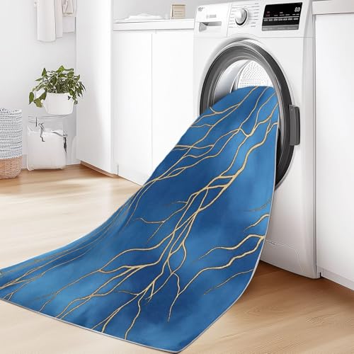 Tapis de chambre bleu doux et résistant pour salle à manger - 6
