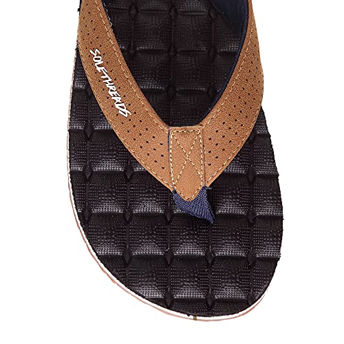 SOLETHREADS RECLINER | Yoga Flip Flops |Super comfort | Plush | Bounce | Soft | Comfortable | Yoga | Relax | Slippers | Flip Flops for Men