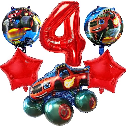 Cars Geburtstagsdeko Junge,Luftballon Auto Monster Truck Geburtstag...