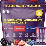 Keto Vitals Berry Antioxidant Electrolyte Powder Packets | Keto Friendly Electrolytes Travel Packets | Variety Individual Packets | Energy Drink Mix | Zero Calorie | Zero Carb (Berry Assorted, 30)