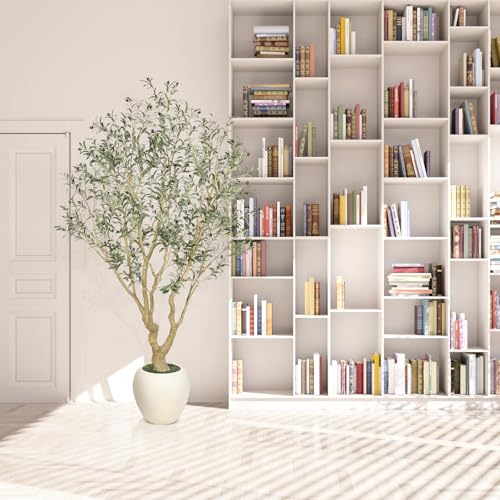 FEELEAD Olive Trees Artificial Indoor 7ft with 15" Exquisite Planter - image 7
