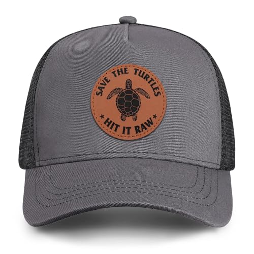 Save Turtle Patch Trucker Hat for Men Women Fathers Day Birthday Baseball Cap