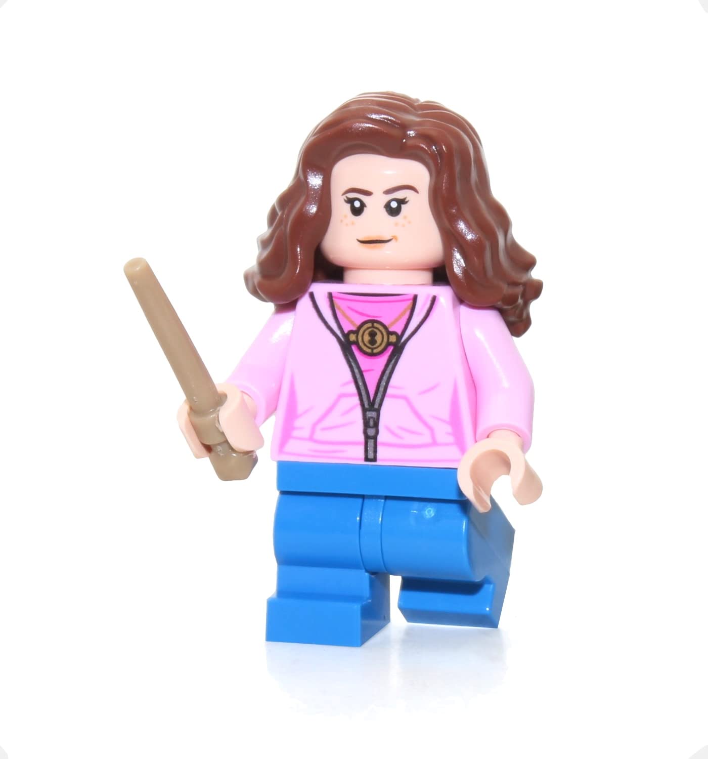 LEGO Harry Potter Minifigure - Hermione Granger in Pink Jacket with Wand 75947
