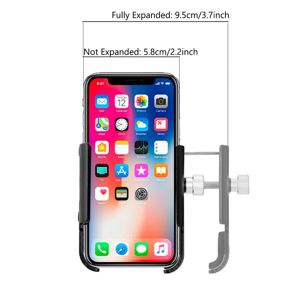 Support Guidon Vélo Pour Téléphone - Universel - Réglable 360° - Compatible Quiklox - Accrochage Rapide - 9