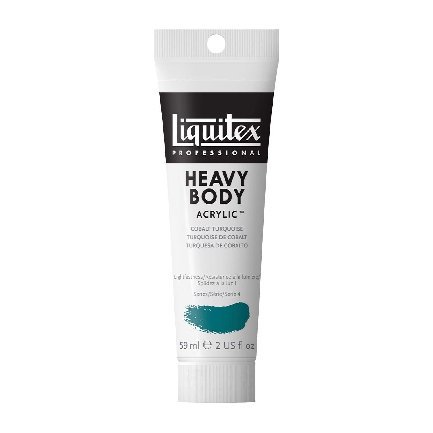 Liquitex Professional Heavy Body Acrylic Paint, Cobalt Turquoise, 59 ml Tube