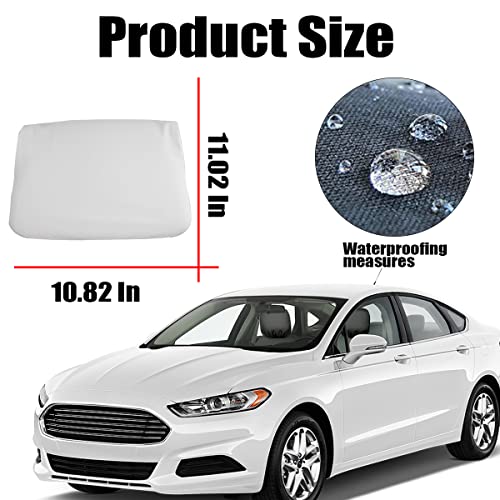 AUKEPO 4PCS Car Headrest Covers, Soft Waterproof Car Seat Head Rest Protector, Universal Automotive Interior Accessories for Van, SUV, Truck, All Car Models (White) by AUKEPO - Image 2