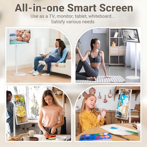 Image of 21.5 inch /24 inch /27 inch /32 inch Commercial LCD Touchscreen Monitor, Digital Signage Display, Android 12 /13, Adjustable Stand, Long-Lasting 7800 /8000 /15000mAh Battery