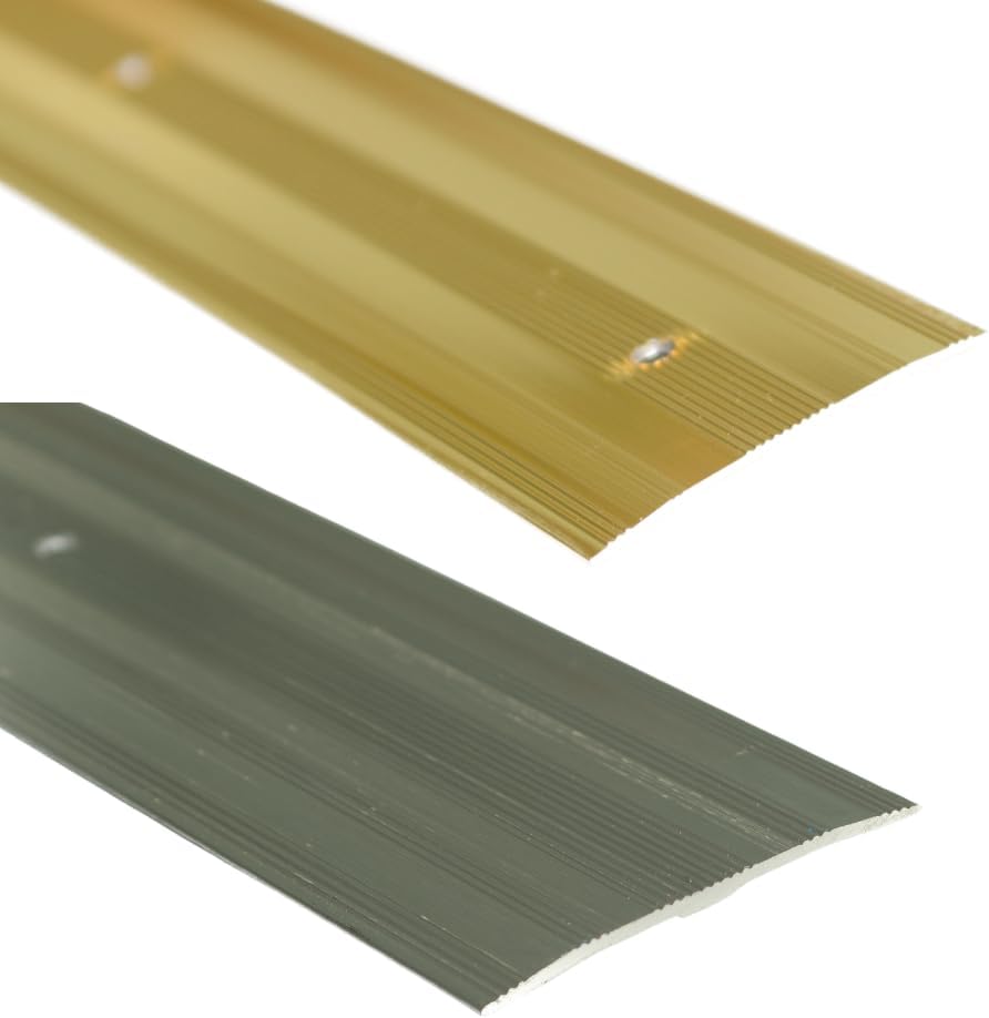 Extra Wide Coverstrip 61mm Metal Edging Carpet Door Bar Silver