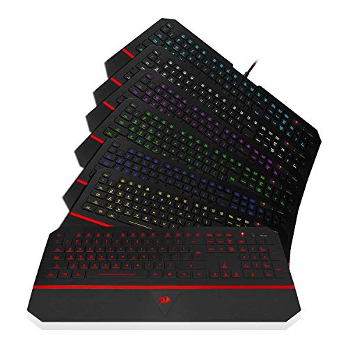 Redragon-K502-RGB-Gaming-Keyboard-RGB-LED-Backlit-Illuminated-104-Key-Silent-Keyboard-with-Wrist-Rest-for-Windows-PC-Games-RGB-Backlit