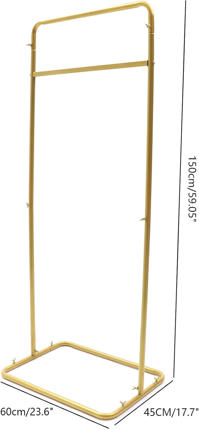 Metal Display Stand, Wedding Easel Stand for Signs Posters Photos Holder, Gold Art Easel for Show, Bulletin Sign with Rectangular Tubing Base Easy Assembly