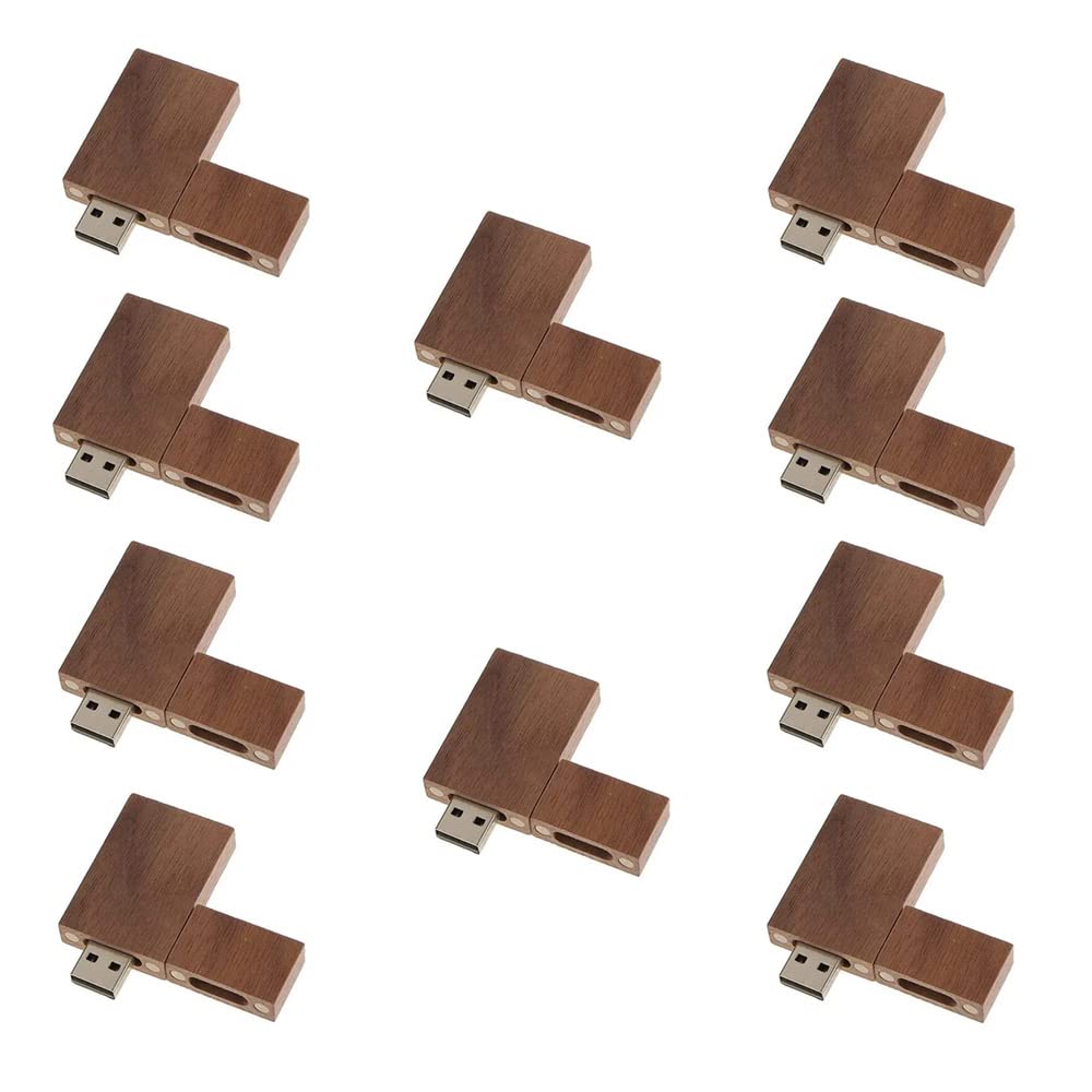 A Plus+ L'elegante collezione di 10 chiavette USB in legno personalizzate da 64GB