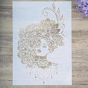 Slgift Frauenprofil Schablone ST2130 A3