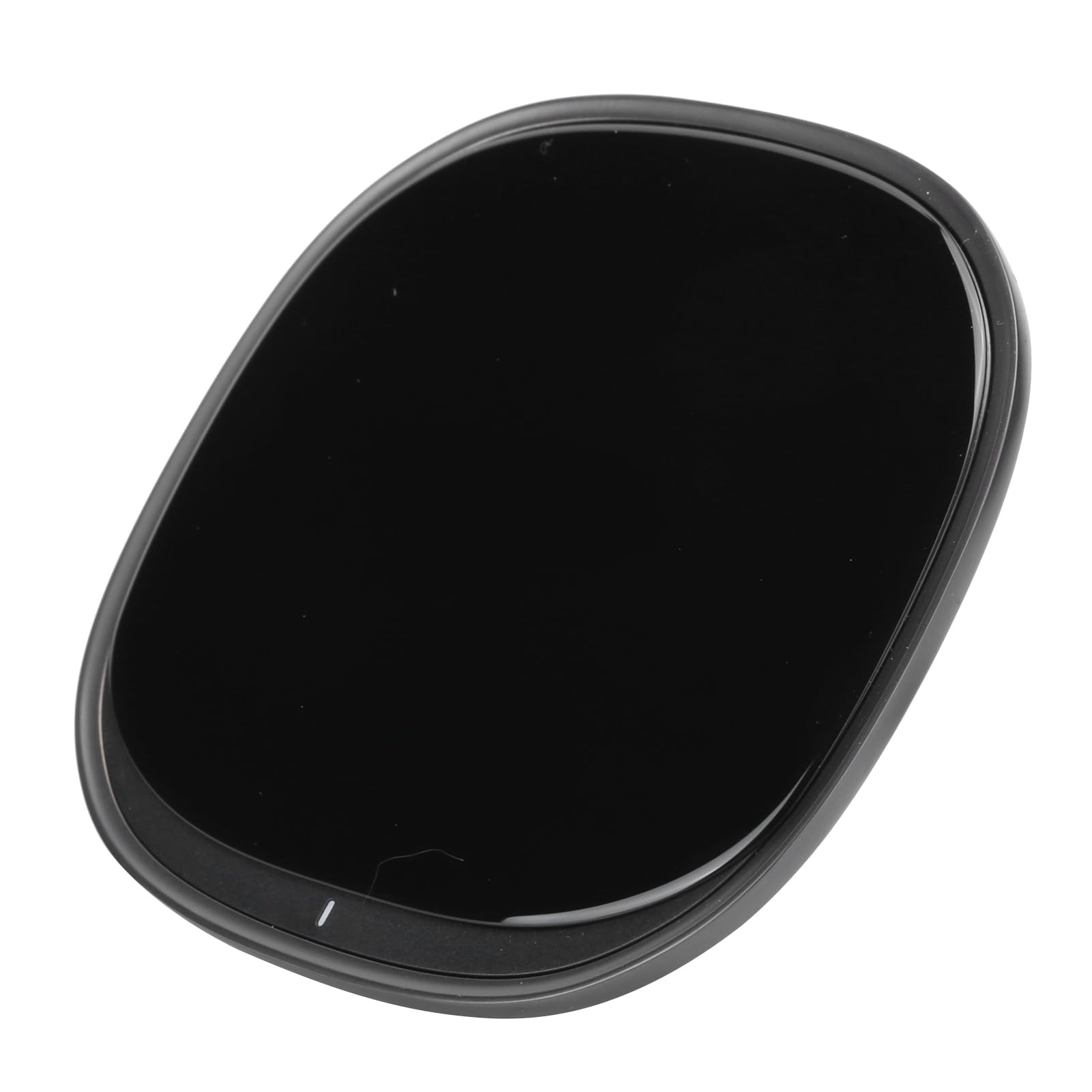 Wakects Caricabatterie Wireless da 15 W, Caricabatterie Rapido Wireless in Lega di Zinco e Vetro, Pad di Ricarica di Tipo C con modalità 5 W 7,5 10 15, Custodia da 2 a 8 Mm per Viaggi in Ufficio a