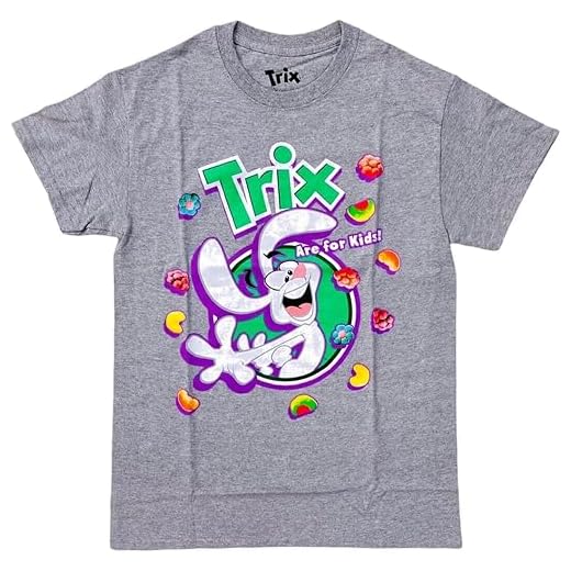 Trix Cereal Men's Licensed Rabbit Blast Retro Vintage tee T-Shirt Grey XXL