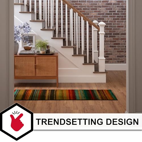 Tapete Mohawk Home Boho Stripe 2' x 8' Multicolor miniatura 3