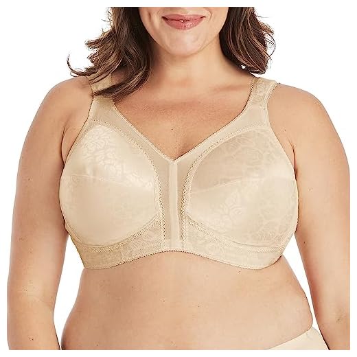 Playtex Women 18 Hour Comfort-Strap Wireless, Full-Coverage Bra, Single or 2-Pack, Natural Beige, 36DDD