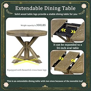 Ppurloveretrostyle5piecerounddiningtablesetfor4extendablerounddiningtablewith4upholsteredchairsfor4diningroomtablesetfordiningroomlivingroom Urban Country Home Decor P purlove retro style 5 piece round dining table set for 4extendable round dining table with 4 upholstered chairs for 4dining room table set for dining roomliving room urban country home decor