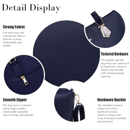 Image of OTMIPIML Purses and Handbags for Women Synthetic Leather Tote Crossbody Bags Satchel Purses Set 6pcs | Set