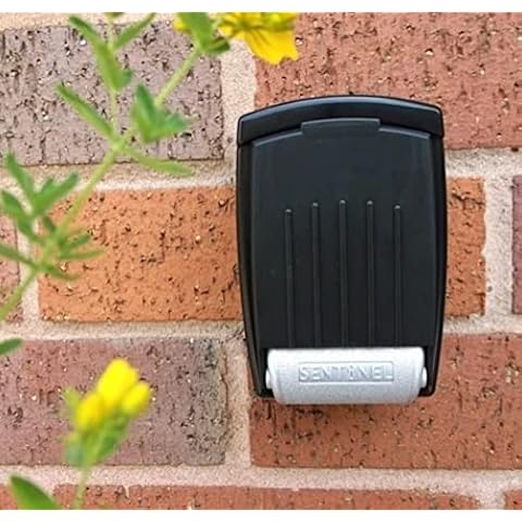 Sentinel Wall Mounted Key Safe with Push Button Lock Cover