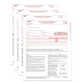 1096 Transmittal 2019 Tax Forms, 25 Pack of 1096 Summary Laser Forms Designed for QuickBooks and Accounting Software
