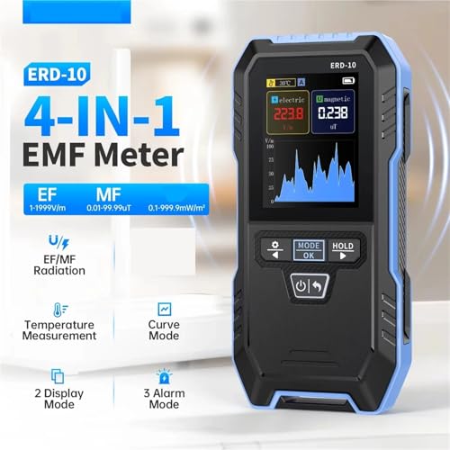 Detector de Radiación EMF 4 en 1 ERD-10 miniatura 3