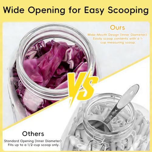 Image of Supvox 32oz Fermentation Jar Kit Air Tight Glass Jar with Stainless Steel Lid and Clear Glass Weights, One-way Exhaust Valve Design, Wide Mouth Glass Container for Pickling, Sauerkraut, Kimchi & Food