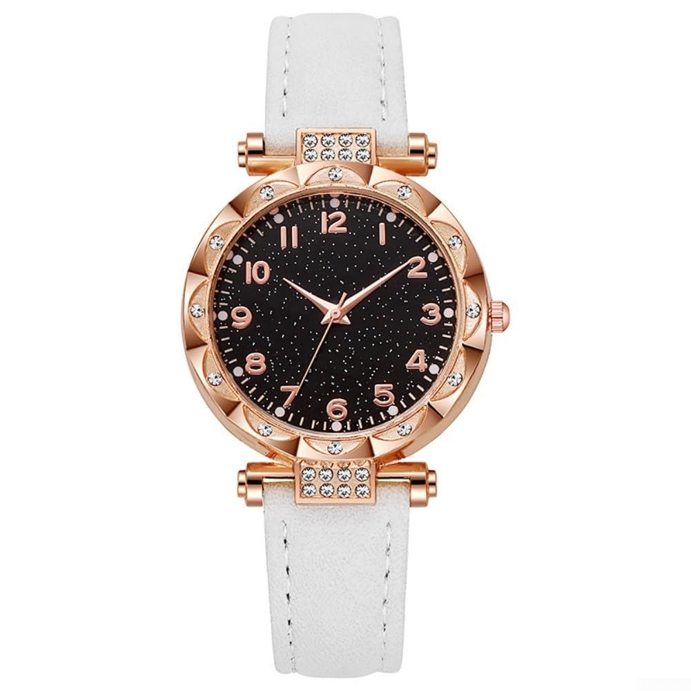 para reloj Casual para mujer Correa PU para suave Comfortable(Gray)
