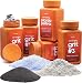 Dan&Darci Rock Tumbler Grit Refill Kit - 3.5 Pounds Grits Medium + Poly Plastic Pellets - Rock Polishing Media - Polish for Any Brand Tumbler - Rock Tumbling Supplies - Stone Polisher