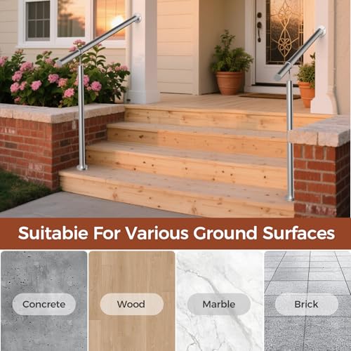 Garde-corps d'escalier robuste de 100 cm, balustrade de transition durable - 8