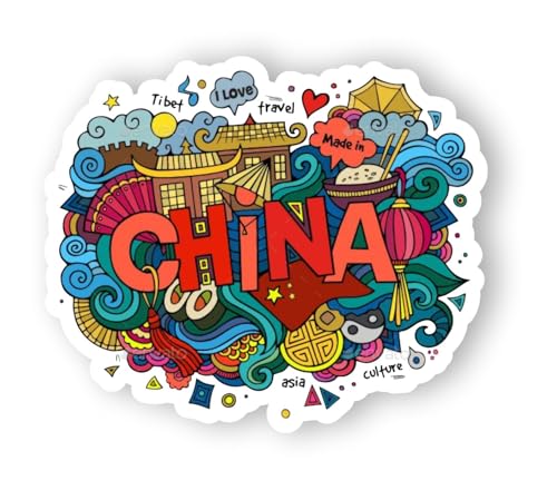 Image of China Acrylic Fridge Magnet - UV Textured Printed, Stylish Multicolor Magnet for Fridge, Wardrobe & Metal Surfaces, Pack of 1 (China)