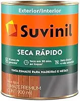 Tinta Suvinil para madeiras e metais esmalte acetinado seca rapido 0,9L - Branco - 53703933