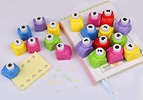 Craft Punches 20Pcs, Katfort Kids Hole Punch Shapes 20 Patterns, Craft Hole Punch Shapes, Shape Paper Punch Set For Crafts For Kids And Adults For Diy Scrapbooking Nail Art Craft Punchers Supplies #TOP5