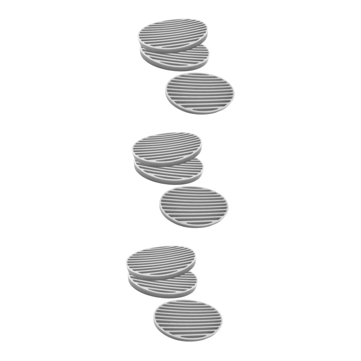 MAGICLULU Portasapone Moderno in Plastica Con Scarico 3 Set Portasapone in Silicone Per Bagno Doccia Grigio 3 Pezzi*3