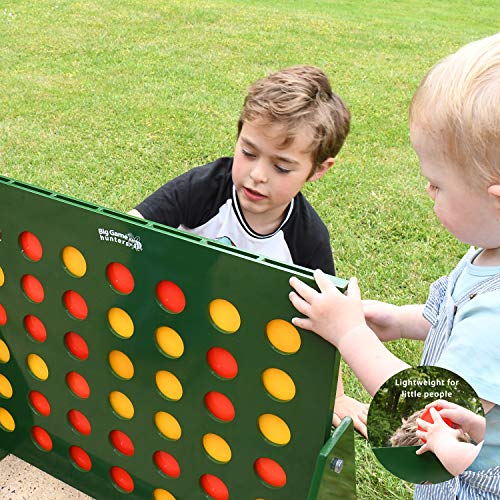 Big Game Hunters Maxi 4 in a Row | Giant Garden Game | Beautiful Large Hand Painted Jumbo Connect 4 Green Frame | 61.5cm x 58.5cm | Giant Connect 4 Outdoor Game for Kids & Adults Big Game Hunters Maxi 4 in a Row | Giant Garden Game | Beautiful Large Hand Painted Jumbo Connect 4 Green Frame | 61.5cm x 58.5cm | Giant Connect 4 Outdoor Game for Kids & Adults