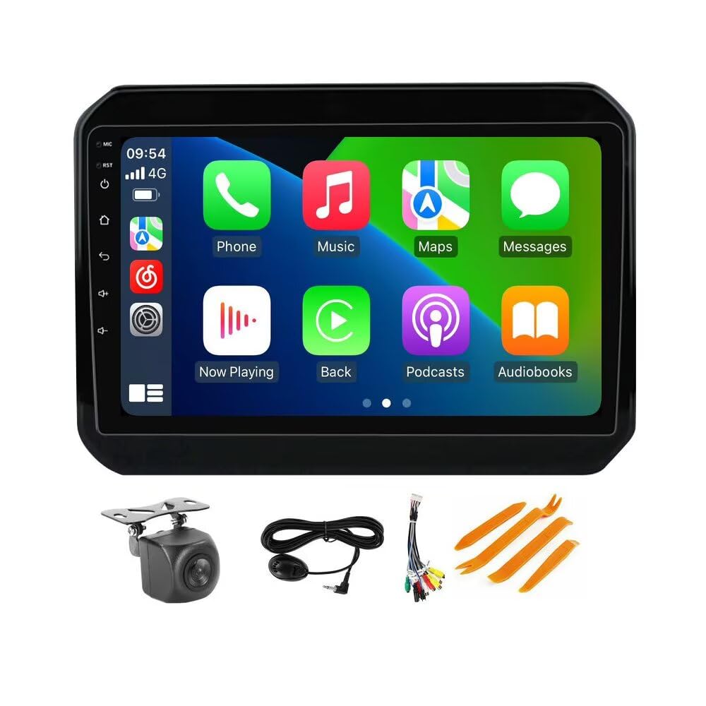2+64GB Android Radio for Suzuki Ignis 2016-2020 Stereo Upgrade Dash Kit GPS Navigation,9 IPS Touch Screen Head Unit with Car-Play & Android Auto/SWC/