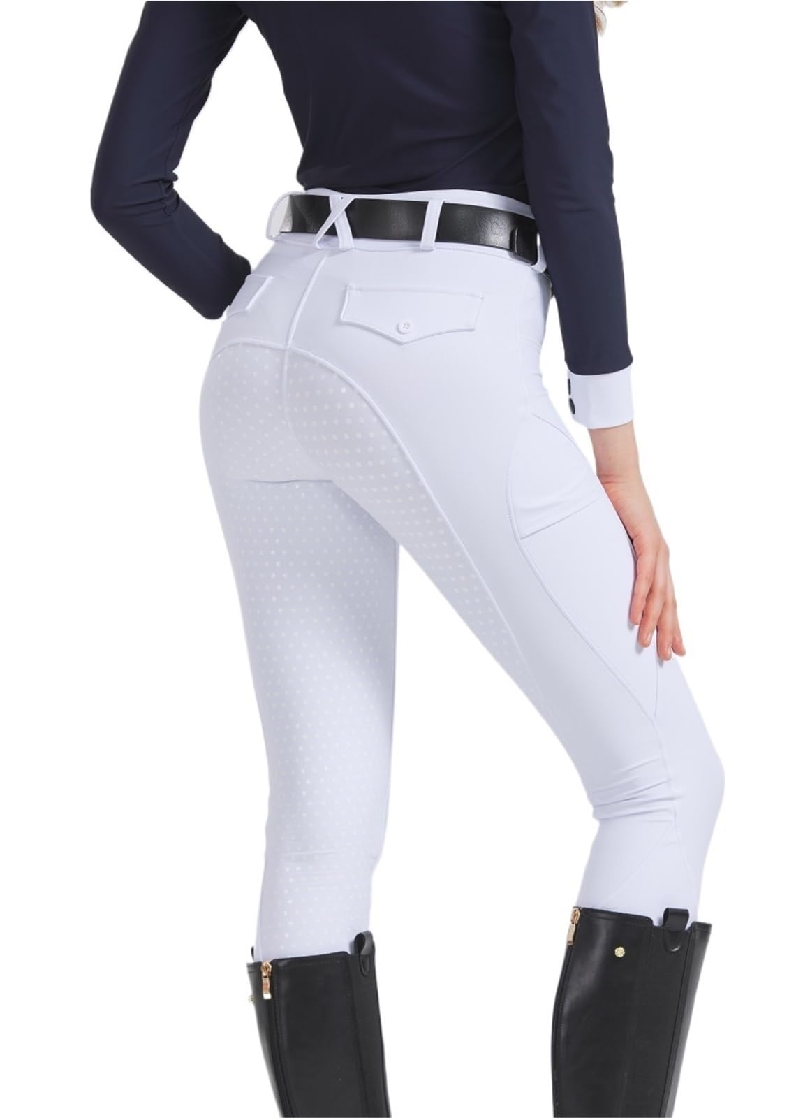 Pantaloni Equitazione Donna Pantaloni da Equitazione Professionali in Silicone for Ciclismo Sportivo for esami equestri per la Formazione