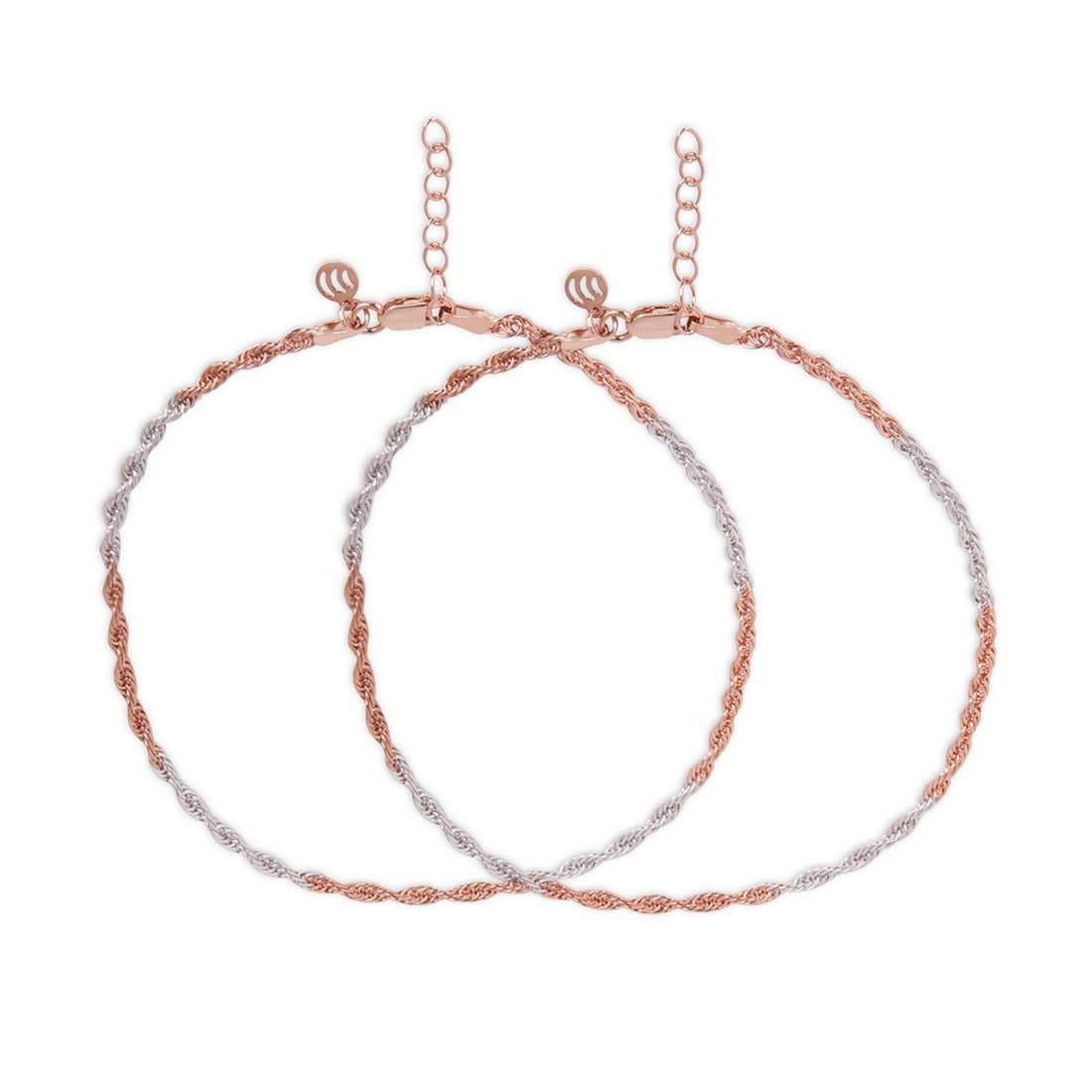 See full amazon price history chart for ZAVYA 925 Sterling Silver Modest Gentle Rose Gold Plating Weave Anklet (Pair) | | Gift for Women & Girls | With Certificate of Authenticity & 925 Stamp ZAVYA 925 Sterling Silver Modest Gentle Rose Gold Plating Weave Anklet (Pair) | | Gift for Women & Girls | With Certificate of Authenticity & 925 Stamp (B0BCCBQ1YY) Amazon Price History, Amazon Price Tracker